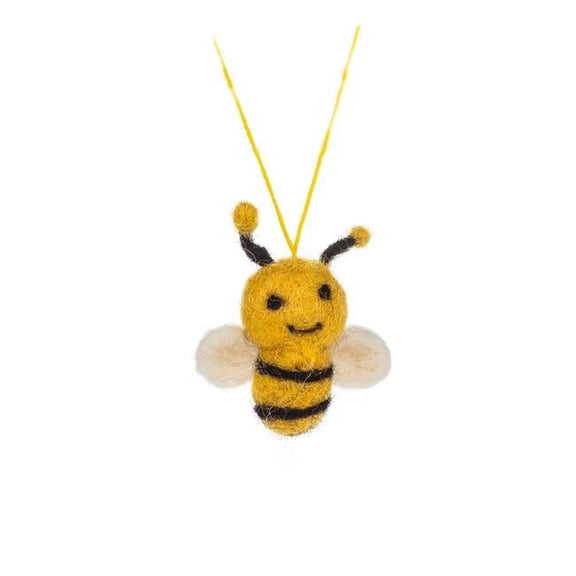 2 in. Mini Queen Bee Ornament, Yellow & Black
