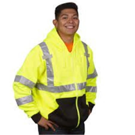 2 in. Orange & Yellow Prismatic Tape, Hook & Loop Closure Non-rated Vest