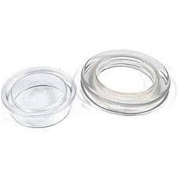 2 in. Plastic Clear Umbrella Ring Cap Set