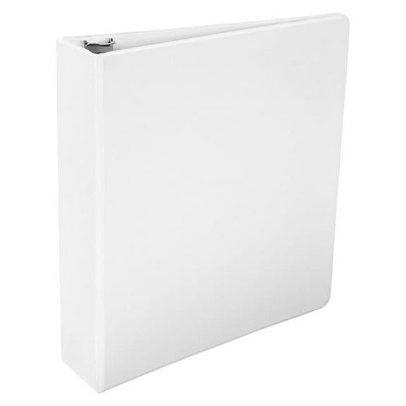 2 in. Polypropylene D-Ring Binder, White