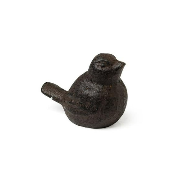 2 in. Sitting Bird Figurine, Dark Brown