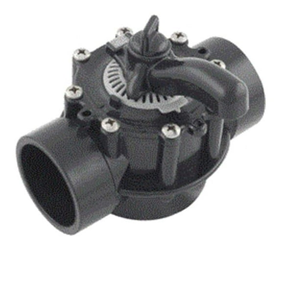 2 in. Socket x 2.5 in. Spigot Black CPVC NSF 3-Way Diverter Valve - 16 per Case