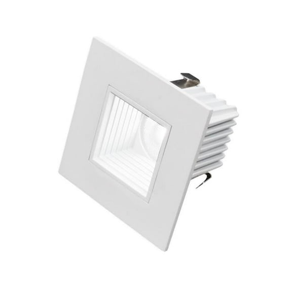 2 in. Square LED Downlight with Baffle Trim in White - 2700K