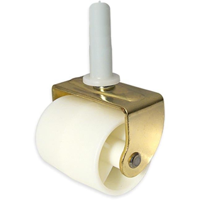 2 in. TruGuard Wheel Stem Caster, White - Pack of 2
