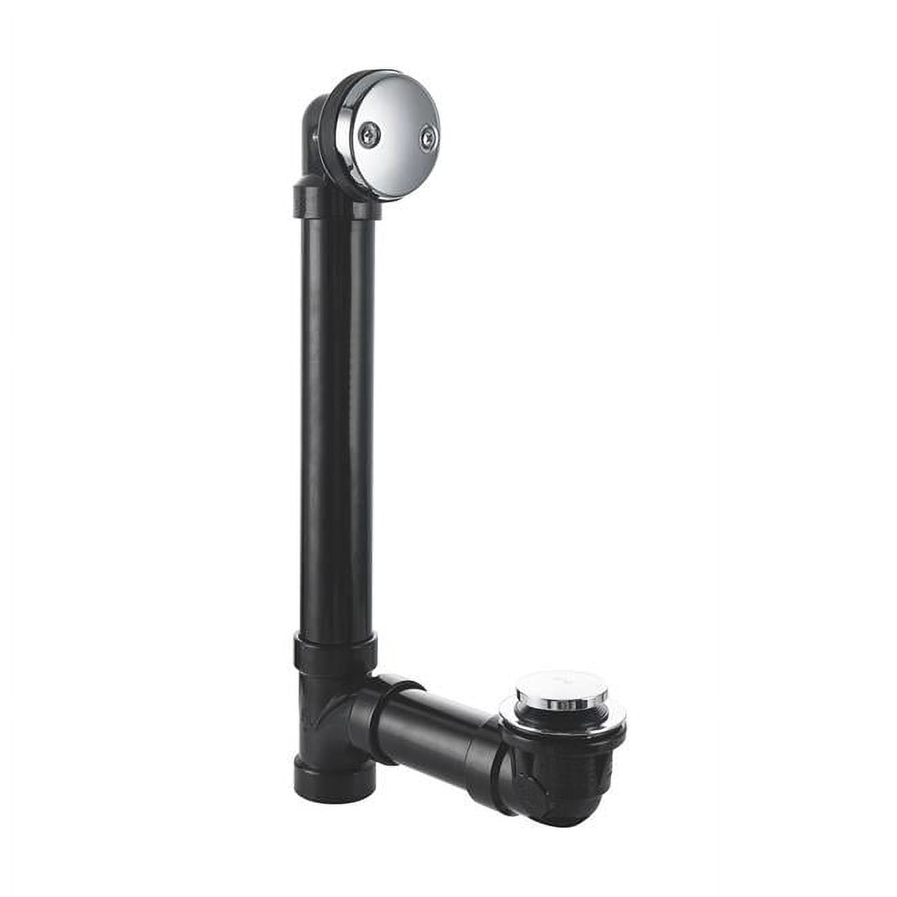Tub Overflow Drain Cover – Dual Hole, 3.25" Diameter – Matte Black, With 2 Screws – Fits Standard Bathtubs – Easy Replacement