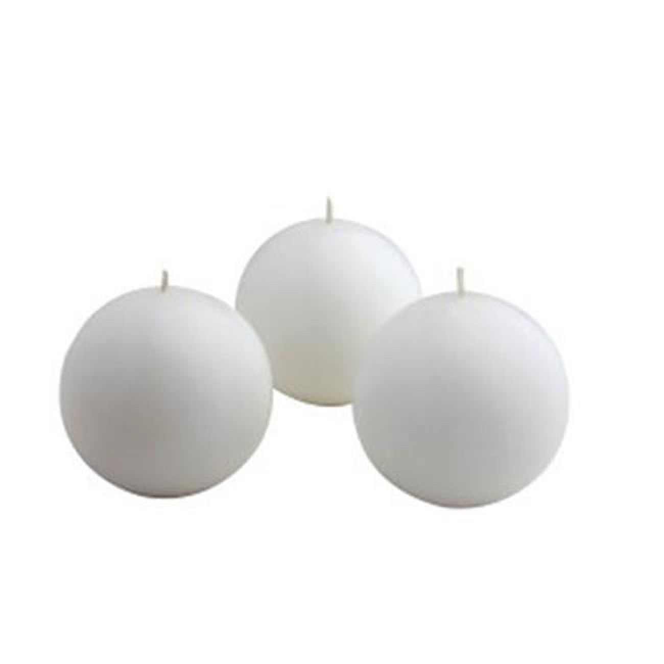 2 in. White Citronella Ball Candles 12pcBox
