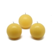 2 in. Yellow Citronella Ball Candles -12pc-Box