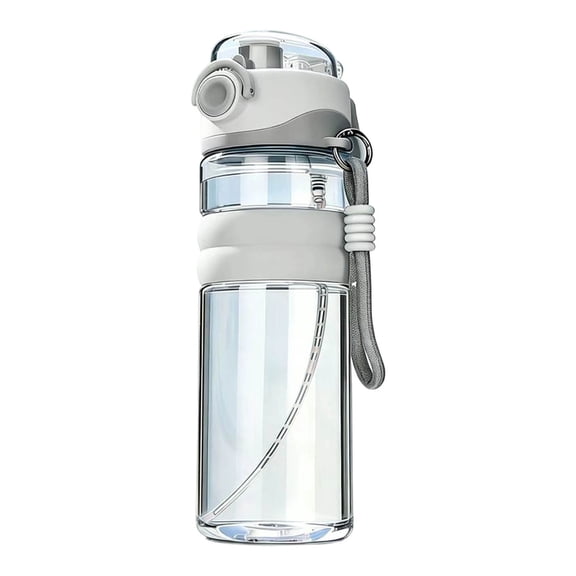 2-in-one dual-use hydration bottle 750ml, spray and direct sip sports water bottle suitable for outdoor walking, fitness training, school and office daily life