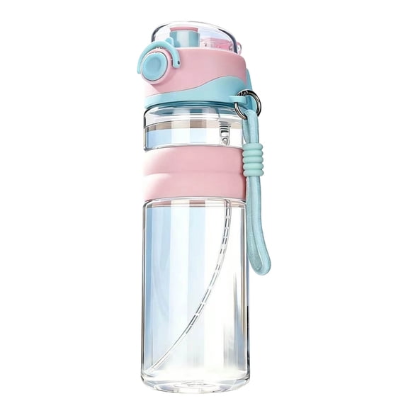 2-in-one dual-use hydration bottle 750ml, spray and direct sip sports water bottle suitable for outdoor walking, fitness training, school and office daily life