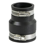 2 in. x 1-1/2 in. PVC Flexible Reducing Coupling with Stainless Steel clamps