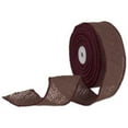 thumbnail image 1 of 2 in. x 10 yds. Wired Burlap Ribbon, Brown, 1 of 1