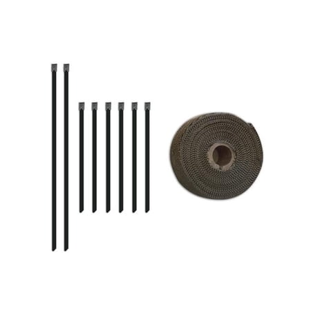 2 in. x 35 ft. Heat Wrap with Stainless Locking Tie Set