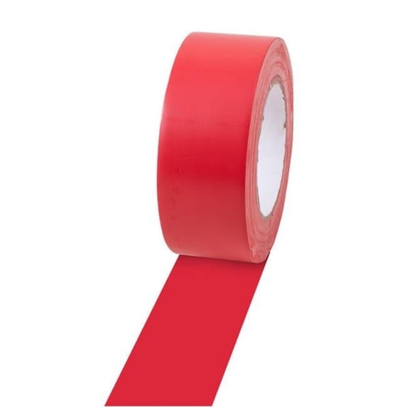 2 in. x 36 Yards Vinyl Floor Tape, Scarlet