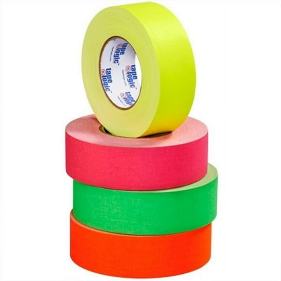 2 in. x 50 Yards Fluorescent Yellow  11 mil Gaffers Tape - 24 Per Case