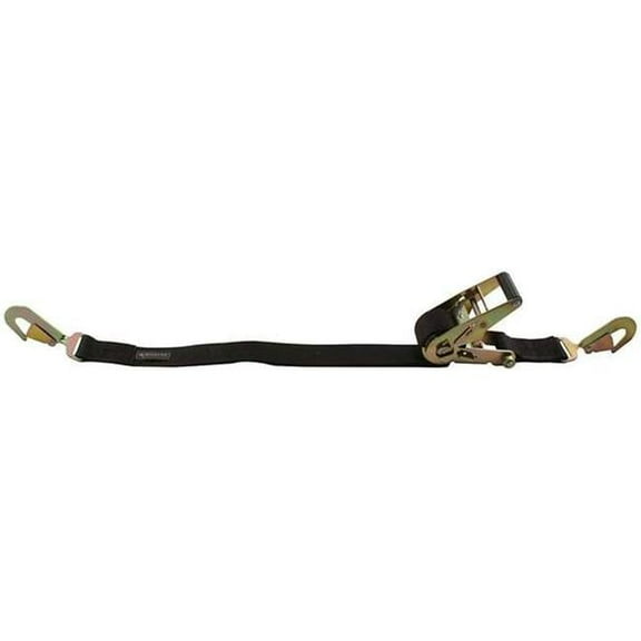 2 in. x 8 ft. Ratcheting Tie Down Straps with Twisted Snap hook