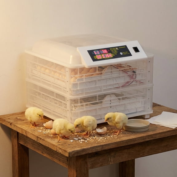 2 in1 112-Egg Incubator Chicken Duck Bird Auto-Turning Digital Control