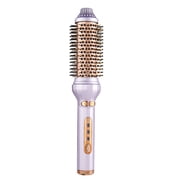 2-in1 Curling Iron And Hair Straightener Ceramic Tourmaline Ionic Hair Curler Electric Hot Brush Anti-Scald Curling Hair Comb Portable Travel Hair Brush