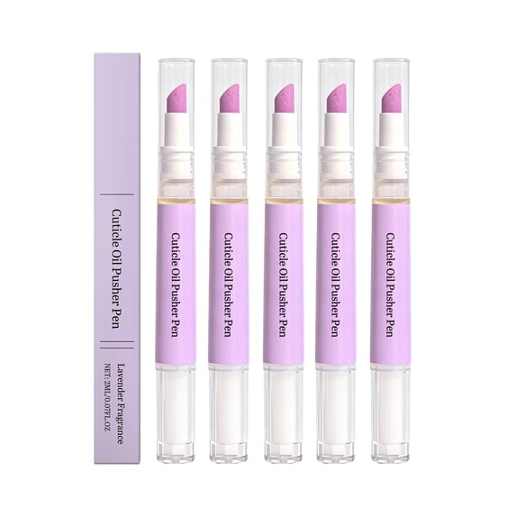 2 in1 Cuticle Pusher, 2026 New Cuticle Oil Pusher Pen, Nail Cuticle Pen Applicator for Dry Damaged Nails, Hangnails, Moisturize Strengthen Brighten