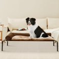 thumbnail image 1 of 2 in1 Elevated Cooling Dog Bed for Large Dogs Raised Dog Cot Beds with Chew Proof Breathable Mesh and Metal Frame Portable Pet beds with No-Slip Rubber Feet for Indoor & Outdoor Easy to Clen, 1 of 15