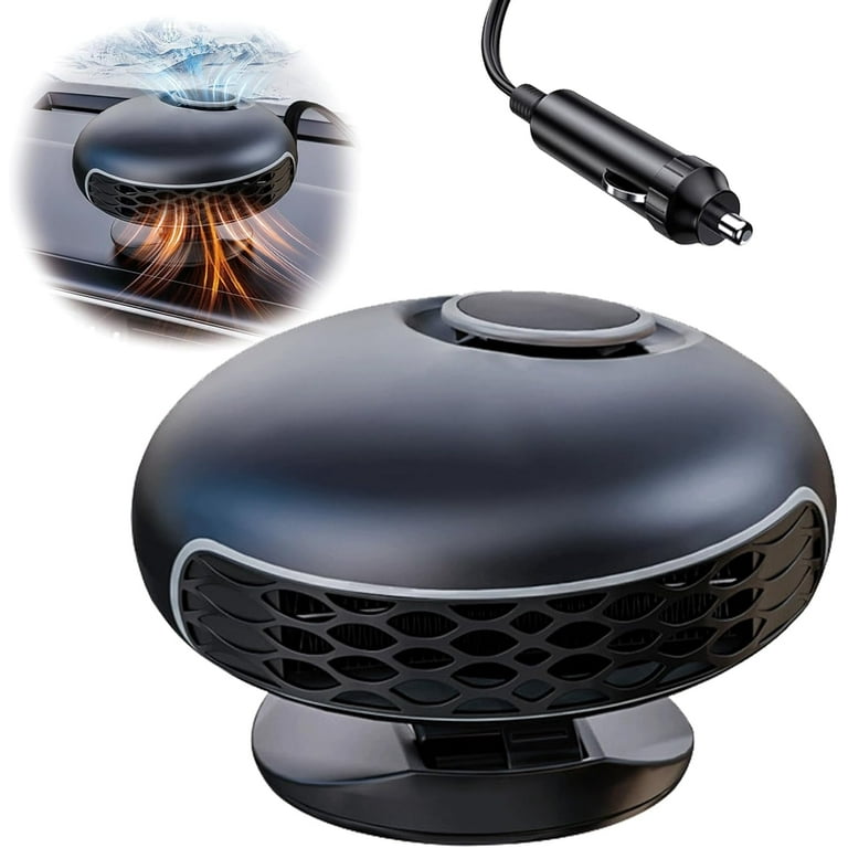 2 in1 Fast Heating and Cooling Car Heaters Portable Car Heater 12v Car Heater and Defroster Car Heater That Plugs into Cigarette Lighter 360 Degree