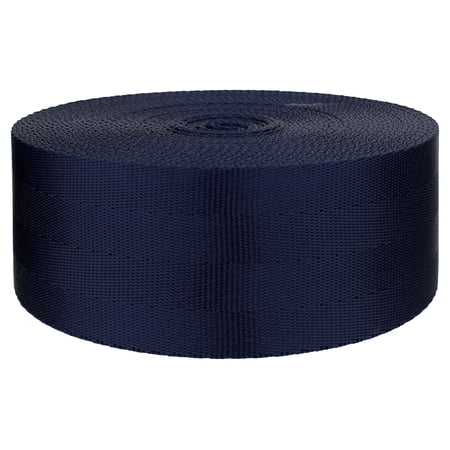 2 inch 4 Panel Navy Blue Light Weight Nylon Webbing Closeout, 5 Yards