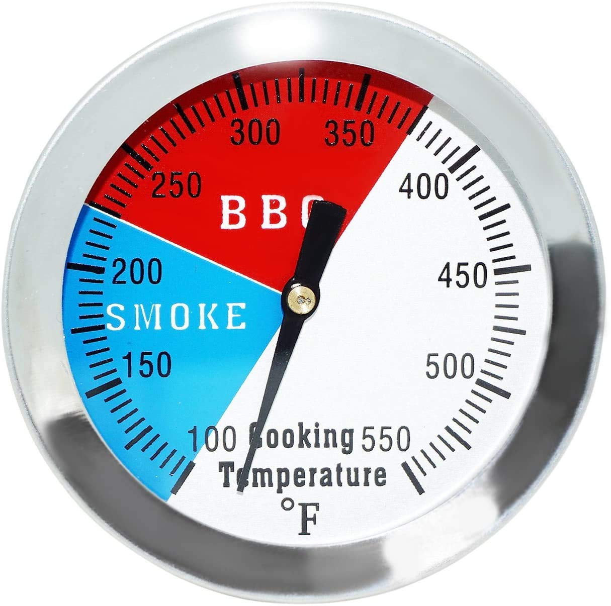 2 inch BBQ Thermometer Gauge Charcoal Pit Smoker Temp Gauge, Heat ...