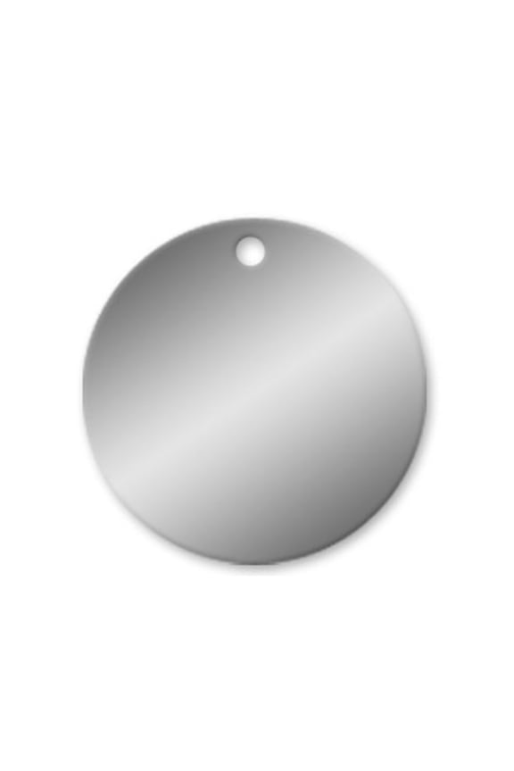 2 inch Blank Stainless Steel Tags - 316 Grade - .022 Thickness - Pack/25