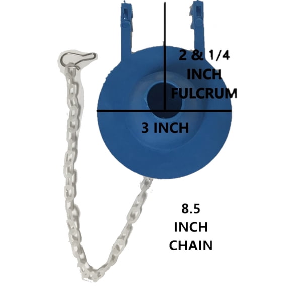 2-inch Blue Rubber Flapper by NuFlush