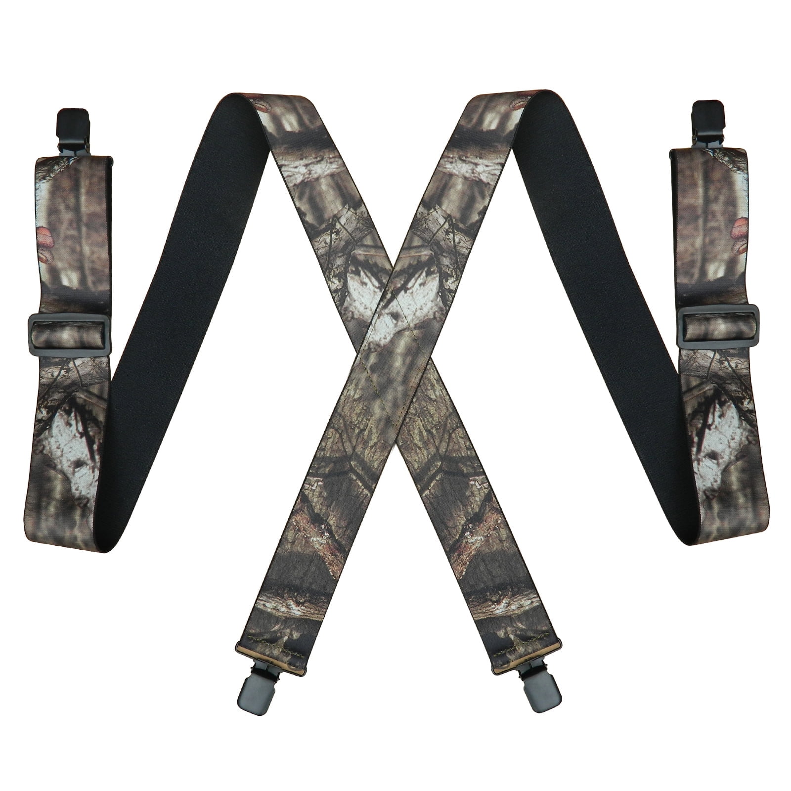 2 inch Camo Suspenders for Men Hunting Heavy Duty Work Adjustable ...