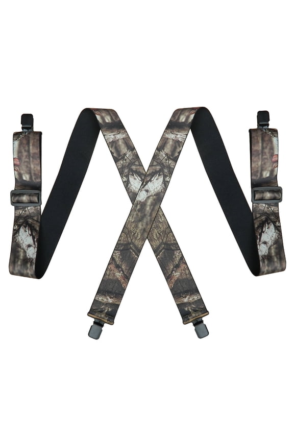 2 inch Camo Suspenders for Men Hunting Heavy Duty Work Adjustable Suspenders