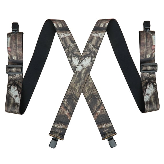 2 inch Camo Suspenders for Men Hunting Heavy Duty Work Adjustable Suspenders