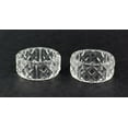 thumbnail image 1 of 2 inch Clear Crystal Plastic Napkin Holder Rings 12 Pieces, 1 of 4
