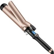 2 inch Curling Iron for Long Hair，Extra Large Barrel Curling Wand Ceramic Tourmaline, Long Barrel Hair Curler Dual Voltege