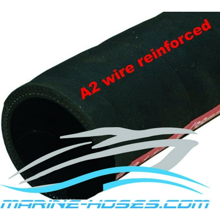 2 inch ID Inner Diameter A2 Marine Boat Fuel Fill Hose UIP Low Permeation Wire Reinforced Sold by the Foot