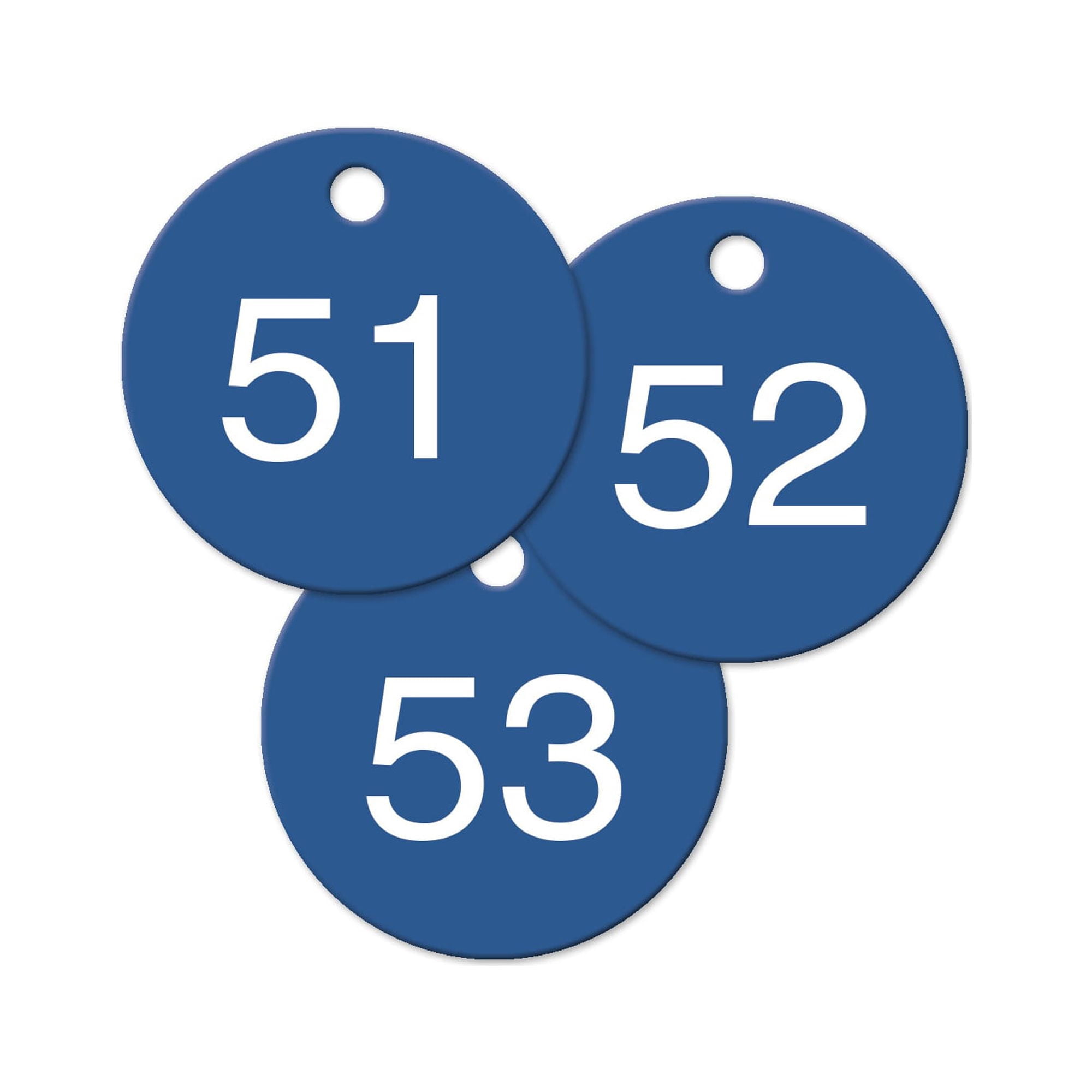 2 inch Numbered Plastic Tags