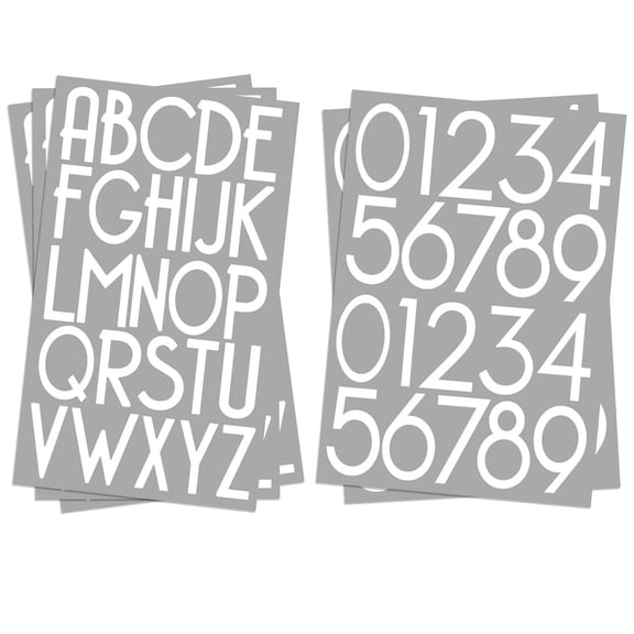 2 inch Self-Adhesive Vinyl Alphabet Letters Numbers Kit Modern Mailbox Numbers