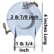Universal 2 Inch White Hardbody Toilet Flapper   Durable Replacement for 2-Inch Flush Valves