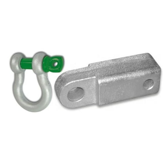 2 inch Steel Receiver Bracket w/ VanBeest ''Green Pin'' D-Shackle & Locking Hitch Pin (OFF-ROAD RECOVERY)