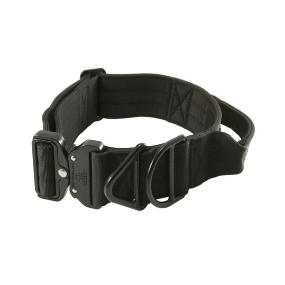 2 inch Tactical Dog Collar with Handle for Medium and Large Dogs, Mil Spec Nylon, Quick-Release Metal Buckle, Neoprene Padded