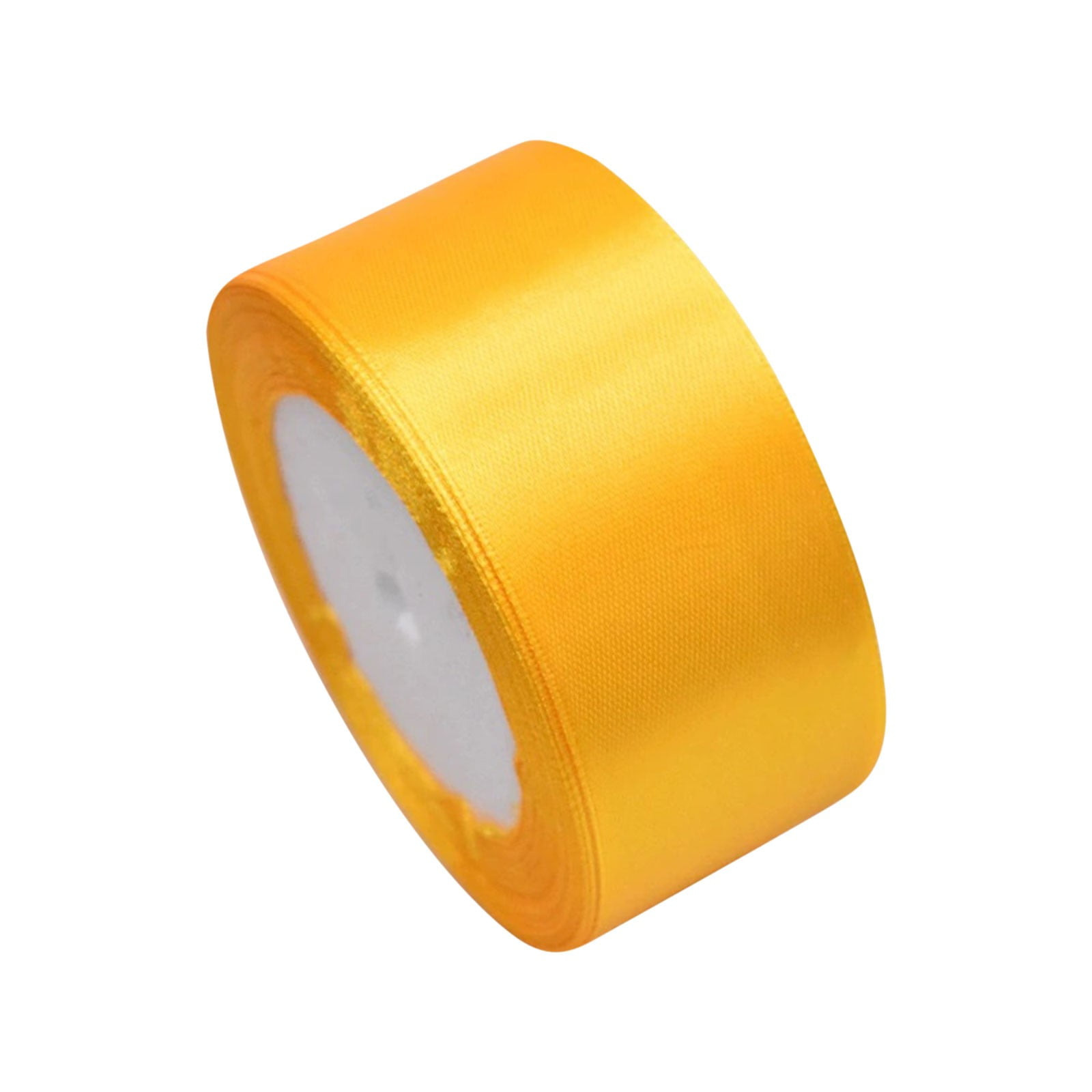 2 inch Wide Satin Ribbon Perfect for Wedding,Handmade Bows and Gift Wrapping,66FT Solid Color Satin Ribbons, Single Faced Fabric Craft Ribbons Gift Wrapping Decorative Ribbons,Gold,20m*5cm