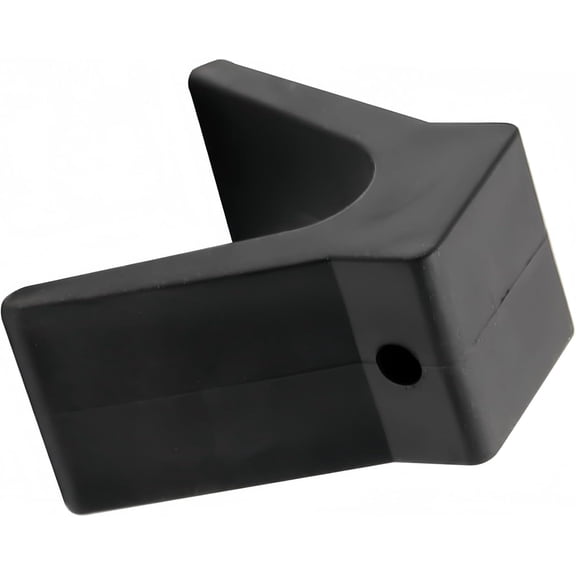 2 inch Width 4 inch V-Span Boat Trailer Bow Stop Block Trailer Rubber Bow Stop Non Marking Polyurethane Mounting Hole