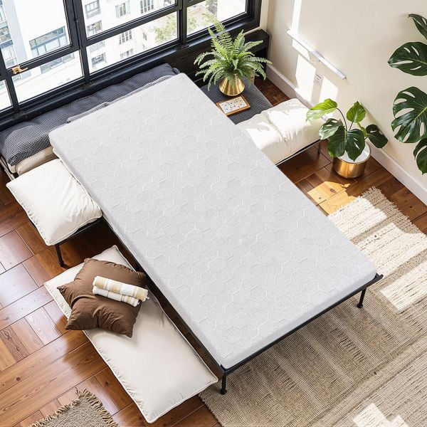 2 inch mattress with memory foam, bring you a comfortable sleep, suitable for many scenarios-Twin Size