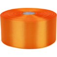 thumbnail image 1 of 2 inch x 50 Yards Orange Single Face Satin Ribbon Solid Fabric Ribbon for Gift Wrapping Floral Bouquets Wedding Birthday Party Decoration Hair Floral Craft Sewing, 1 of 8