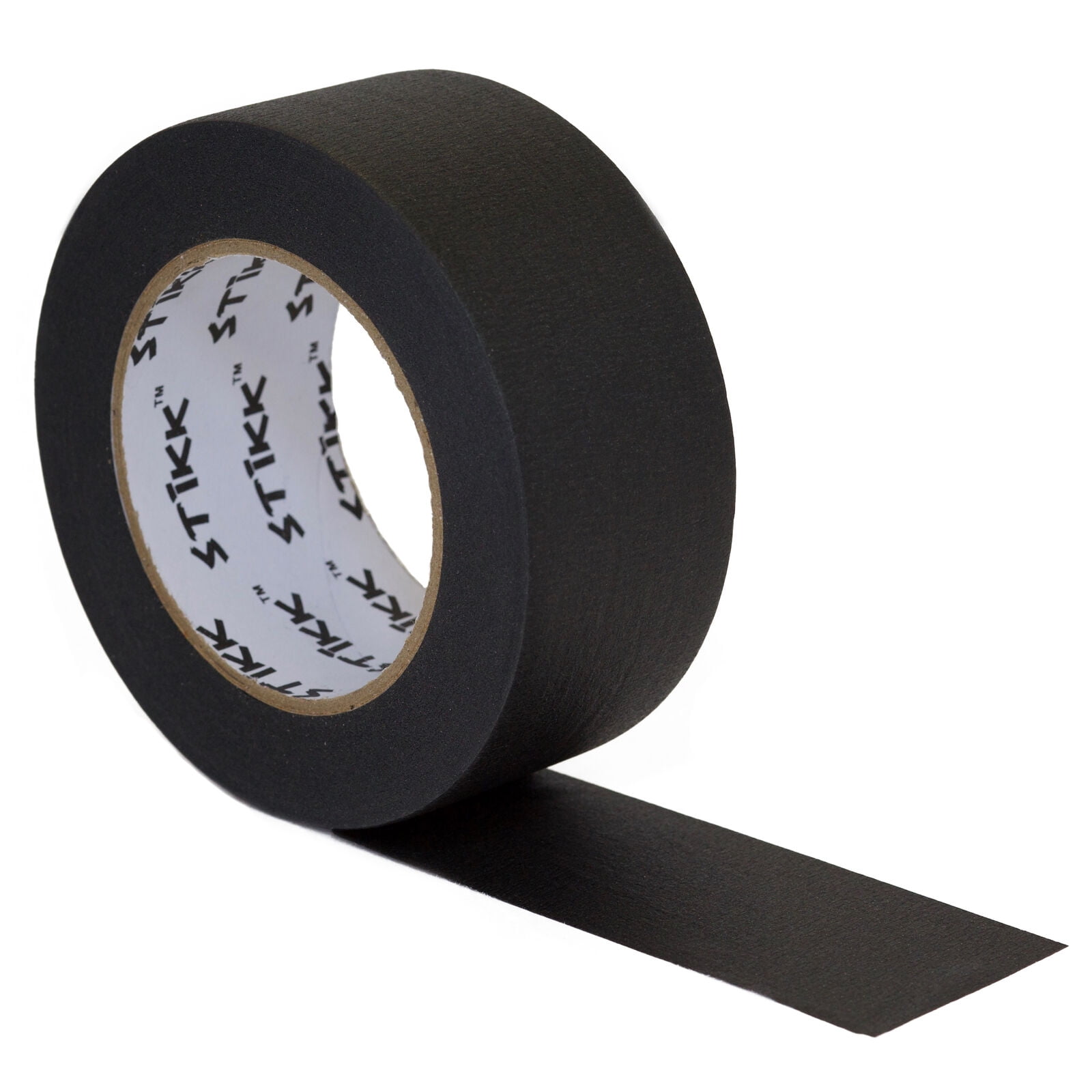 STIKK Black Painters Tape 2" x 60yd, 14 Day Clean Removal, UV Resistant