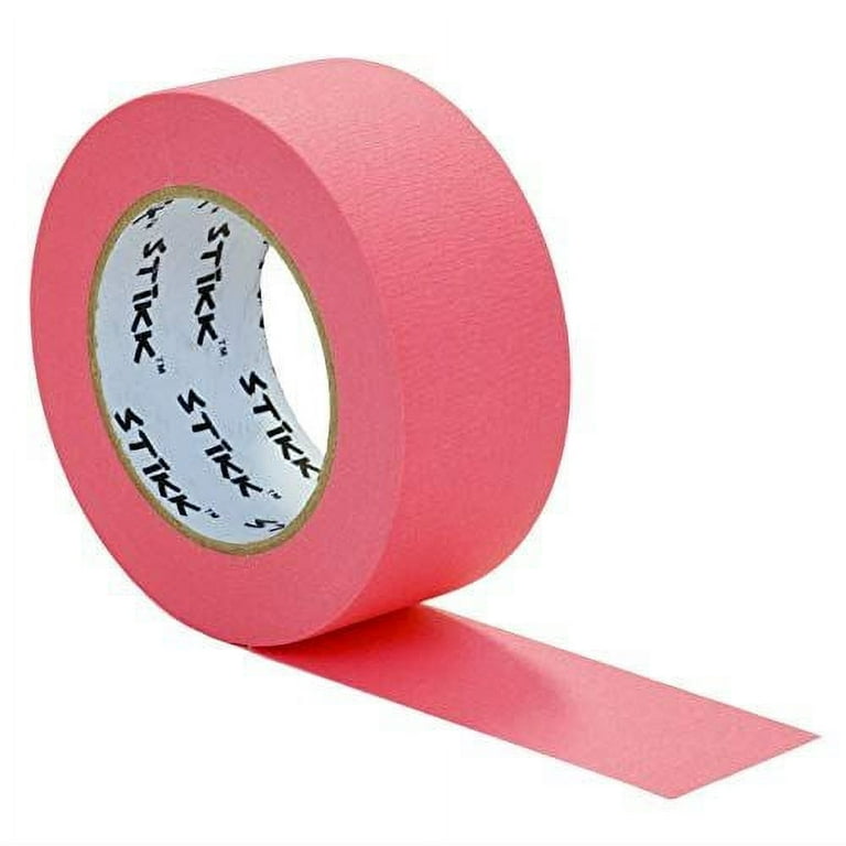 Stikk 2 inch x 60yd Pink Painters Tape 14 Day Easy Removal Trim Edge Finishing Decorative Marking Masking Tape (1.88 in 48mm)