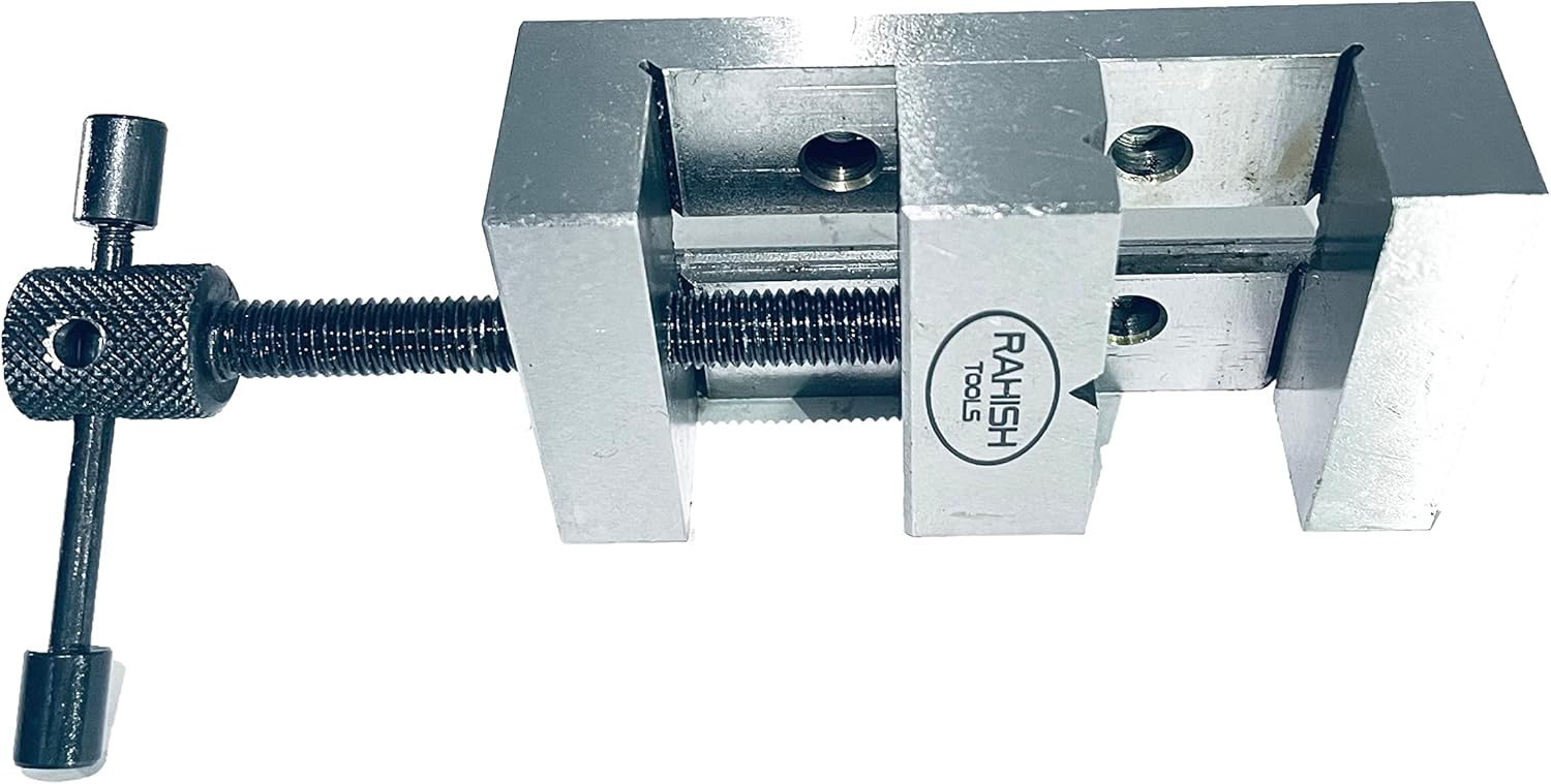 2 Inch Mini Steel Bench Vice - Precision Ground Jaws With Horizontal & Vertical Vee Grooves
