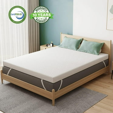 2 inches Full Size Gel Memory Foam Mattress Topper for Pressure Relief