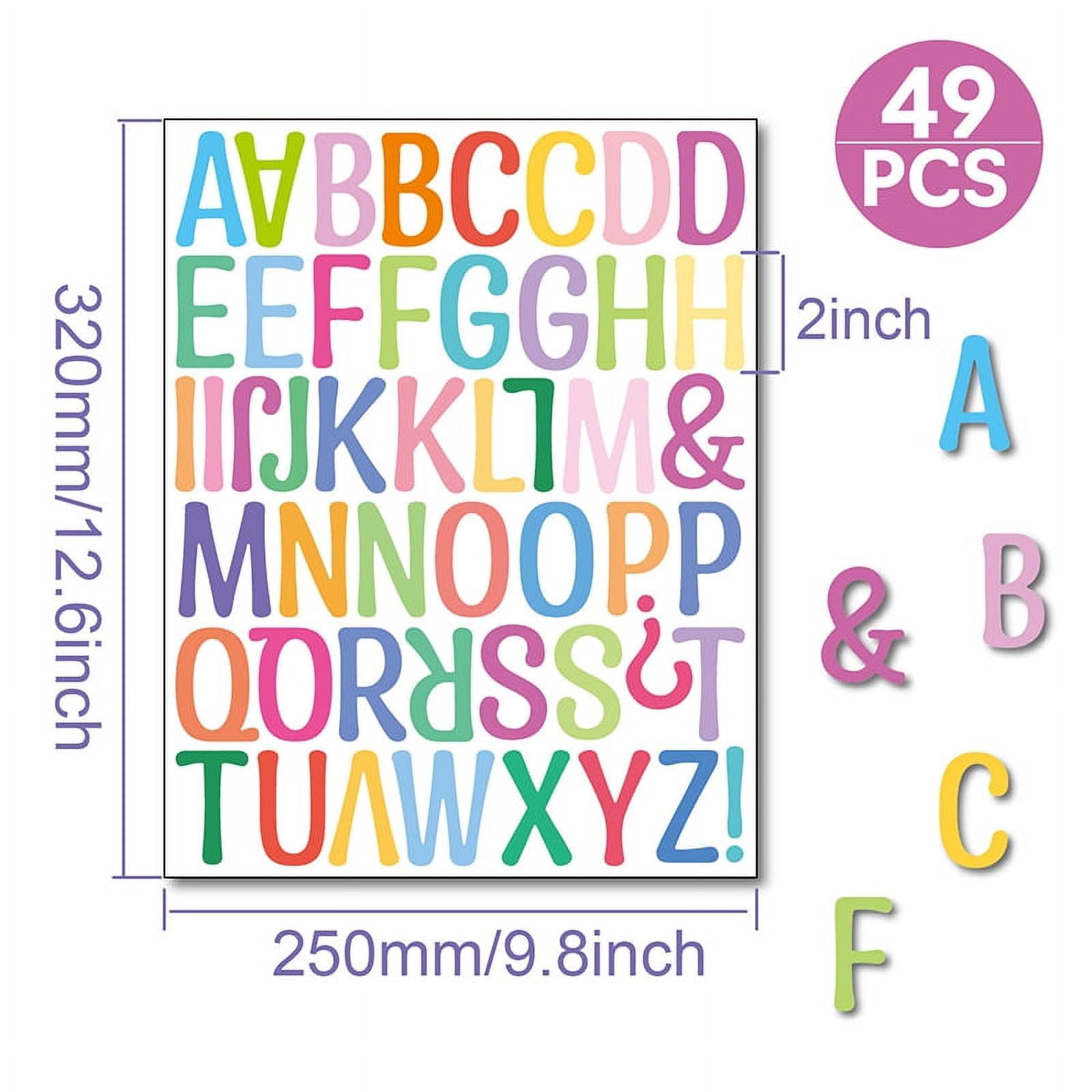 2 Inches Waterproof Alphabet Letter Number DIY Personalized Name 2 inches waterproof alphabet letter number diy personalized name