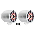 thumbnail image 1 of (2) kicker KM65 6.5" LED 360° Degree Swivel Chrome Surface Mount Boat Speakers, 1 of 26
