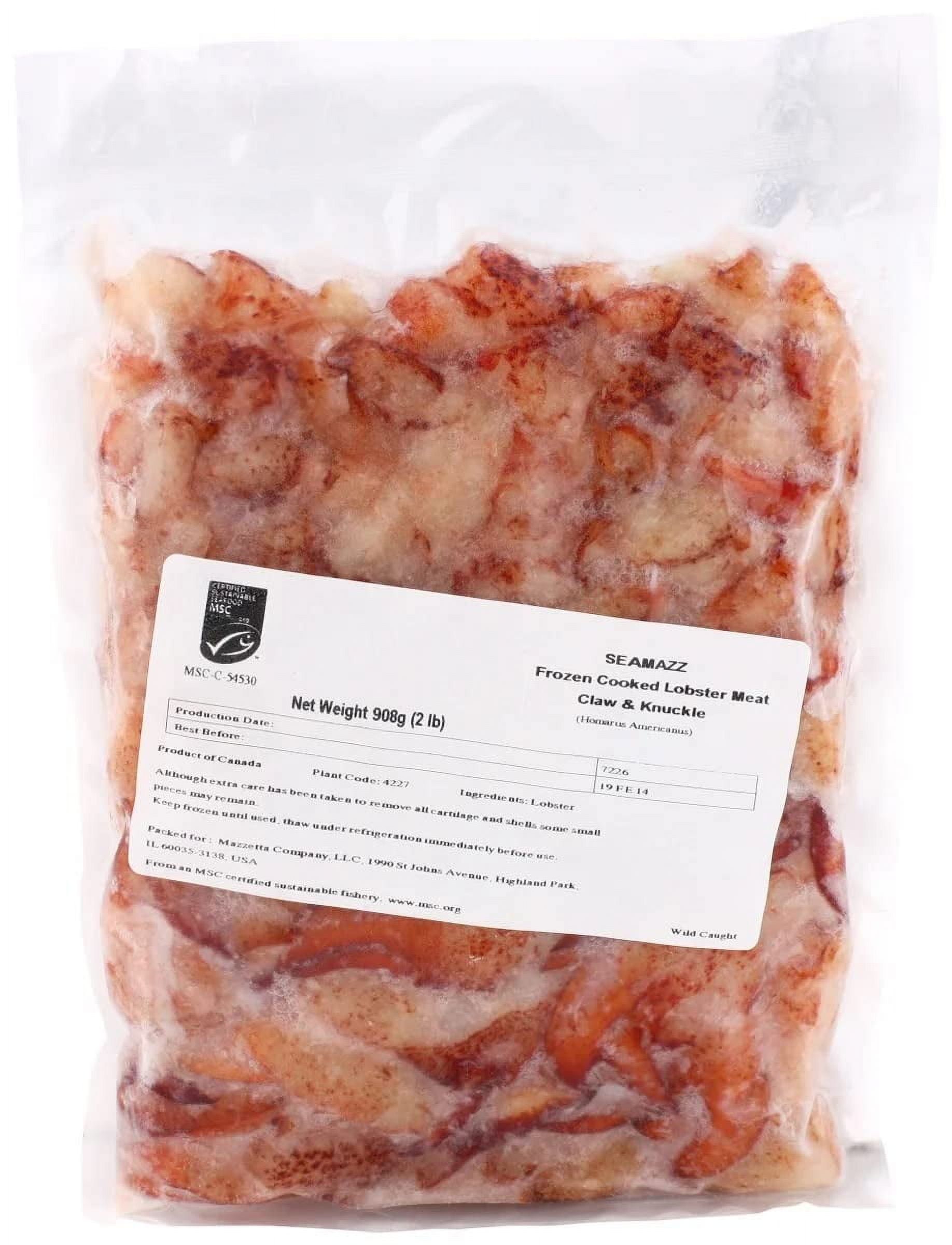 (2 lb Bag) Lobster Meat Claw and Knuckle Meat Product of Maine or